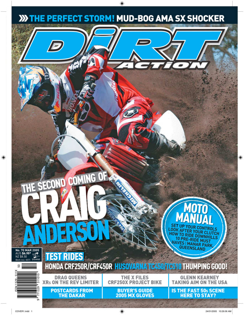 Craig Anderson Dirt Magazine Cover Moto cross training